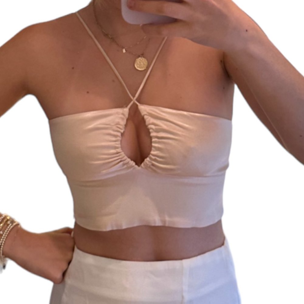 Zara Champagne Going out Top